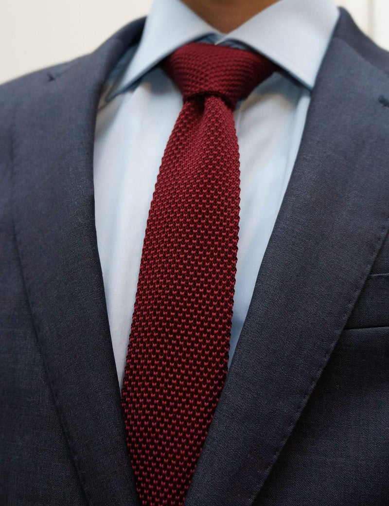 BELLUNO Skinny Knit NeckTies for Men, 4-PAK 2.2" Flat-end Smart Sock Ties - Image 4